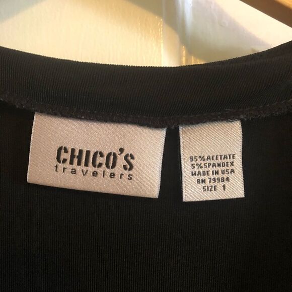 Black Chico’s button up blouse - Picture 3 of 7